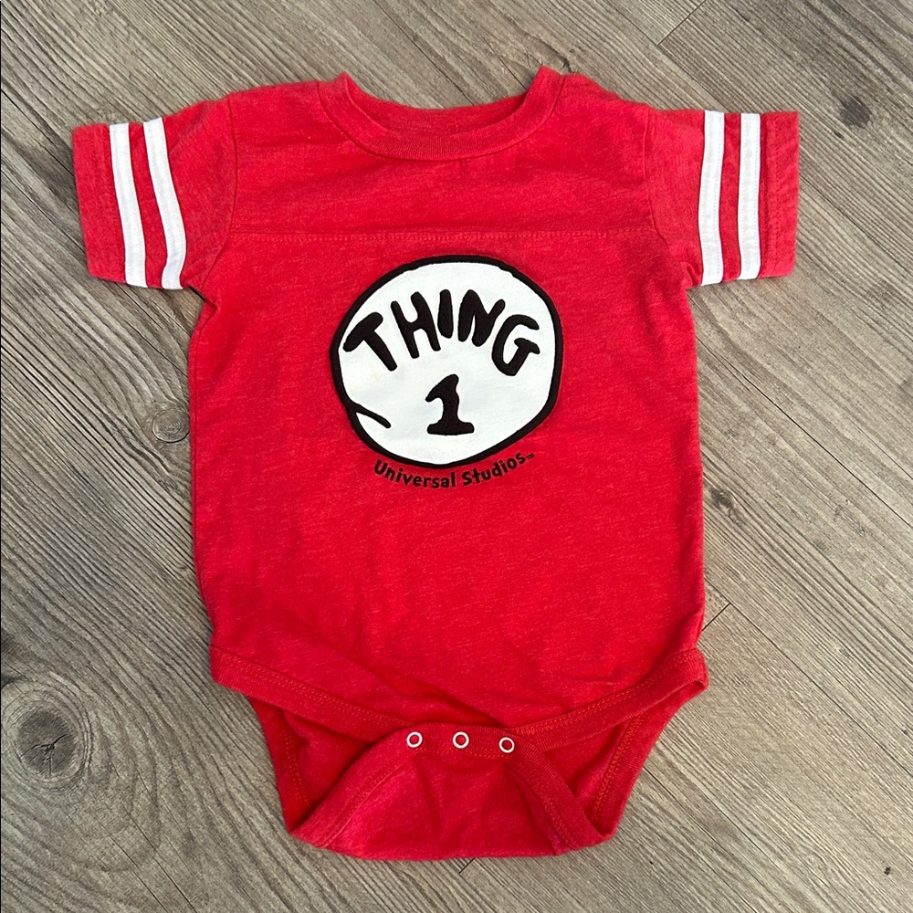 Universal Studios Red Thing 1 Kids Bodysuit